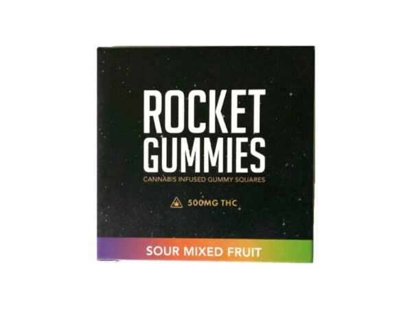 rocket gummies sour mixed fruit